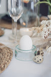 4 Eierbecher - UPCYCLING aus Weinflaschen - aus der transparenten Farbfamilie - MaBe®