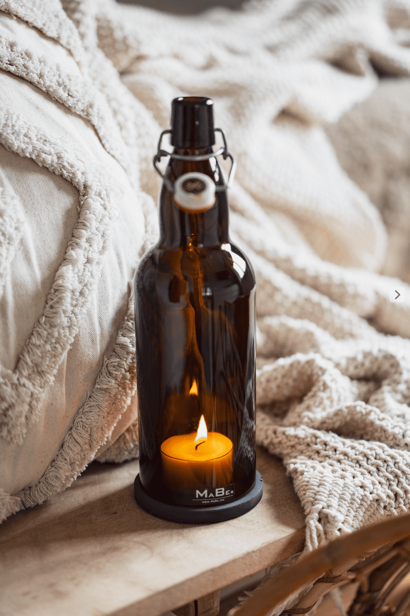 Bier Windlicht mit Schnappverschluß - Cheers
