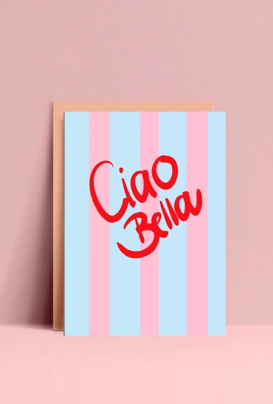 Ciao Bella - witzige Postkarte von Ute Arnold - hej ibiza - MaBe®
