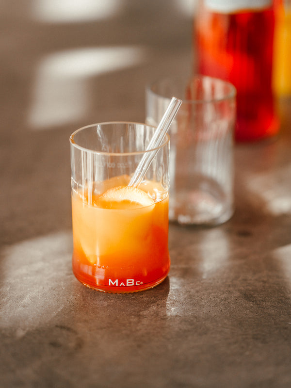 Glas - Upcycling aus der leeren Campari Flasche - der Hit