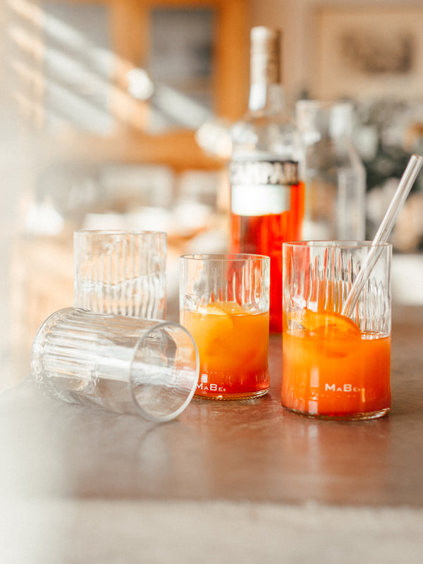 Glas - Upcycling aus der leeren Campari Flasche - der Hit