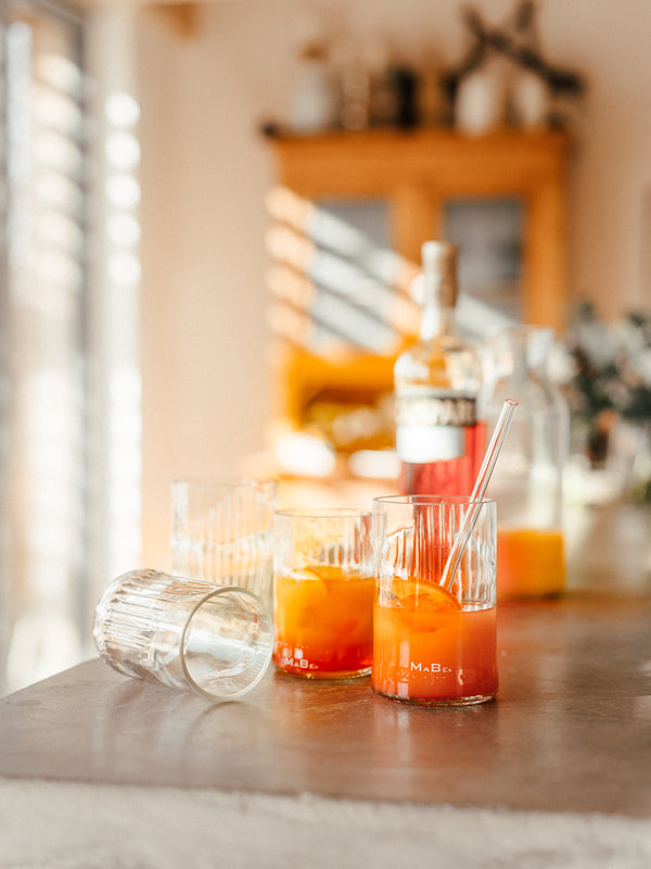 Glas - Upcycling aus der leeren Campari Flasche - der Hit