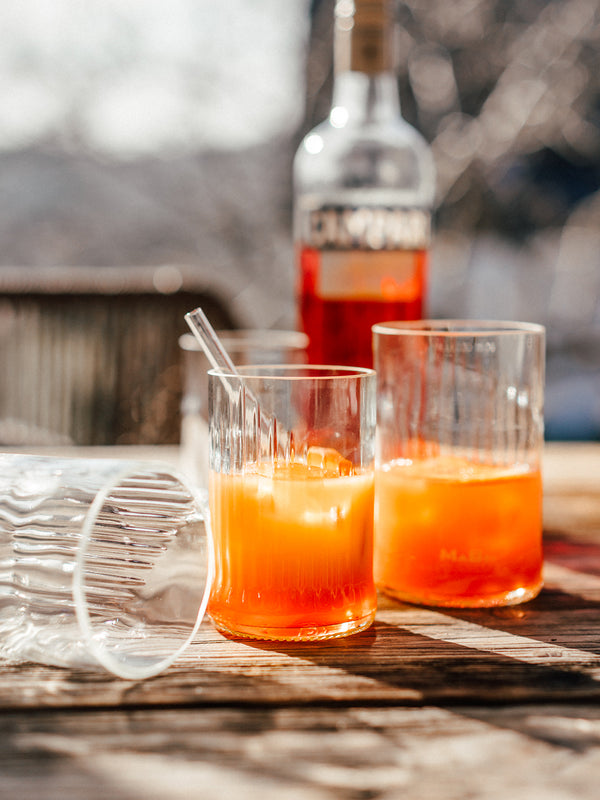 Glas - Upcycling aus der leeren Campari Flasche - der Hit