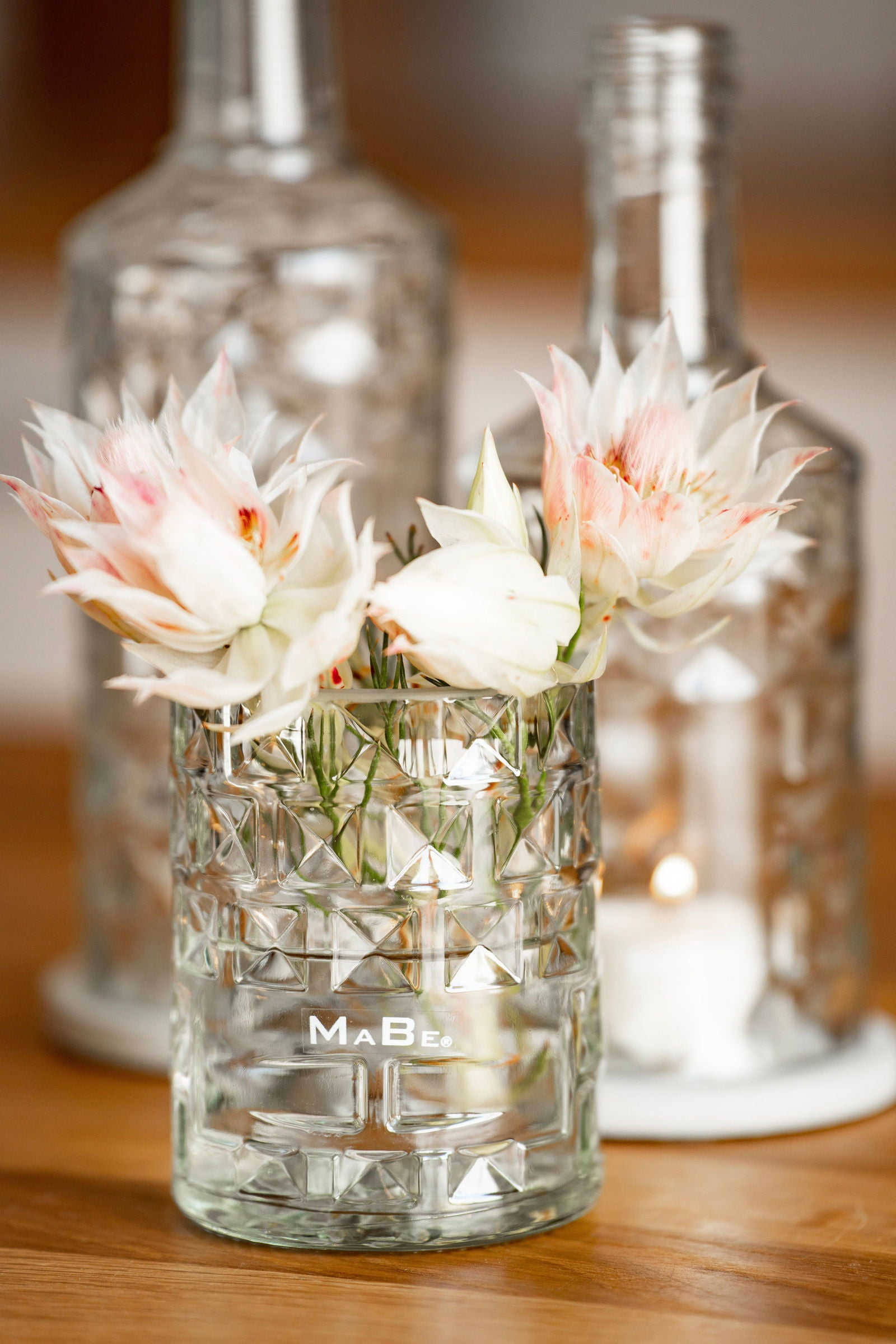 ✨Vase 🌹upcycling aus der Vodka Flasche ✨ einzigartige Geschenkidee, handgefertigt bei Aschaffenburg ✨ von Three Sixty