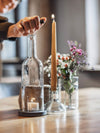 Windlicht Lieblingsmensch Gravur Bordeaux transparent - MaBe®