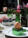 Eierbecher - UPCYCLING aus Weinflaschen - nachhaltige Frühstückstisch