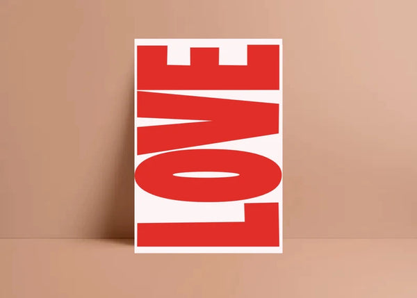 LOVE  - witzige Postkarte von Ute Arnold - hej ibiza