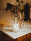 Wodka war mal drin - Glas oder Vase - mit Smirnoff Prägung