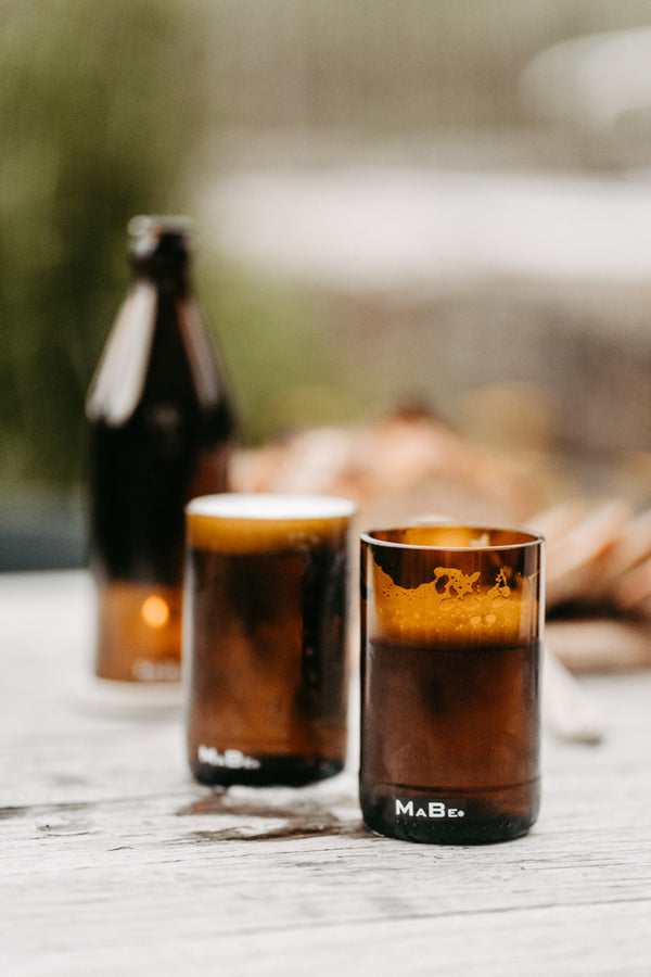 Bierglas 🍺  trink aus der Flasche - aber mit Stil - Upcycling aus der herkömmlichen 0,5l Bierflasche