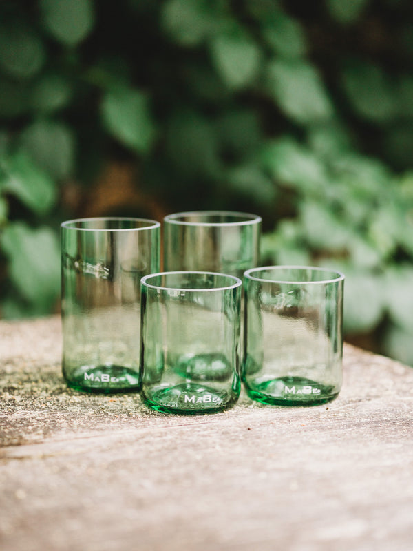Trink Glas - Upcycling aus der dt. Weinflasche - witzig & ecofriendly - B2B