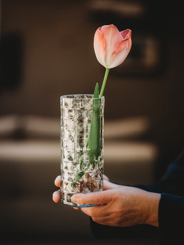 Vase mit wunderschönem Schliff 🌷 auch ohne Blume bereits ein Eycatcher