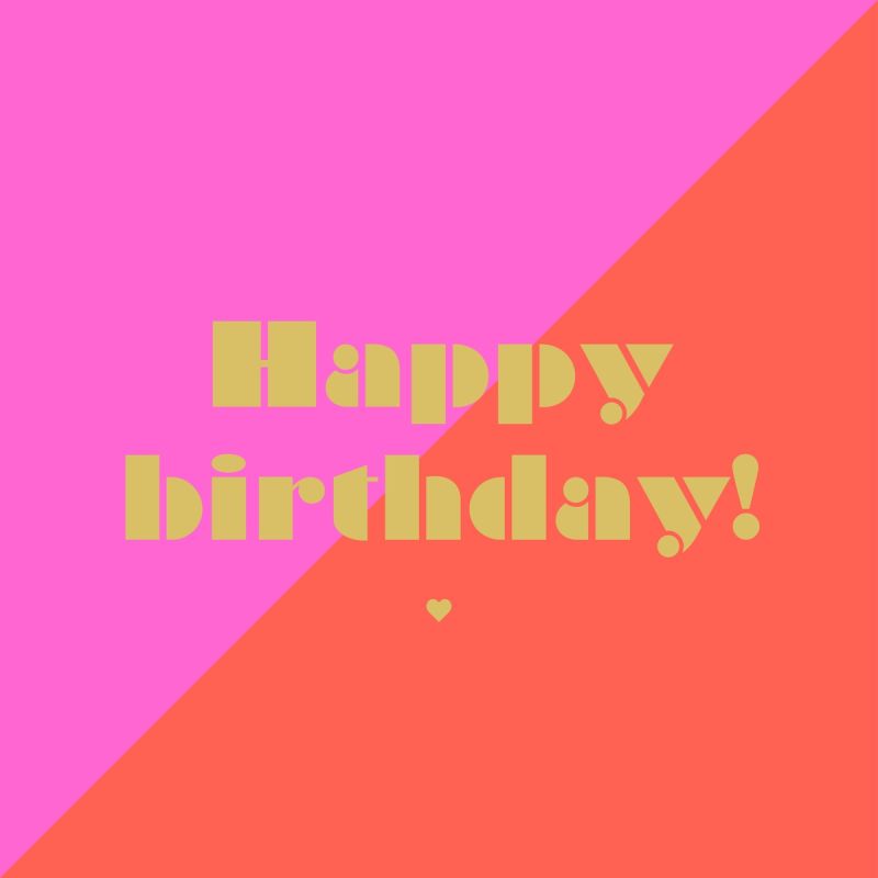 Happy birthday🧡🩷⭐️ Servietten - von ppd