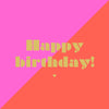 Happy birthday🧡🩷⭐️ Servietten - von ppd