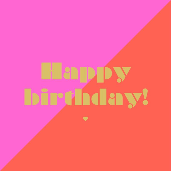Happy birthday🧡🩷⭐️ Servietten - von ppd