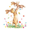 Großer & kleiner  Hase 🐰🌷gute Laune Servietten - von ppd
