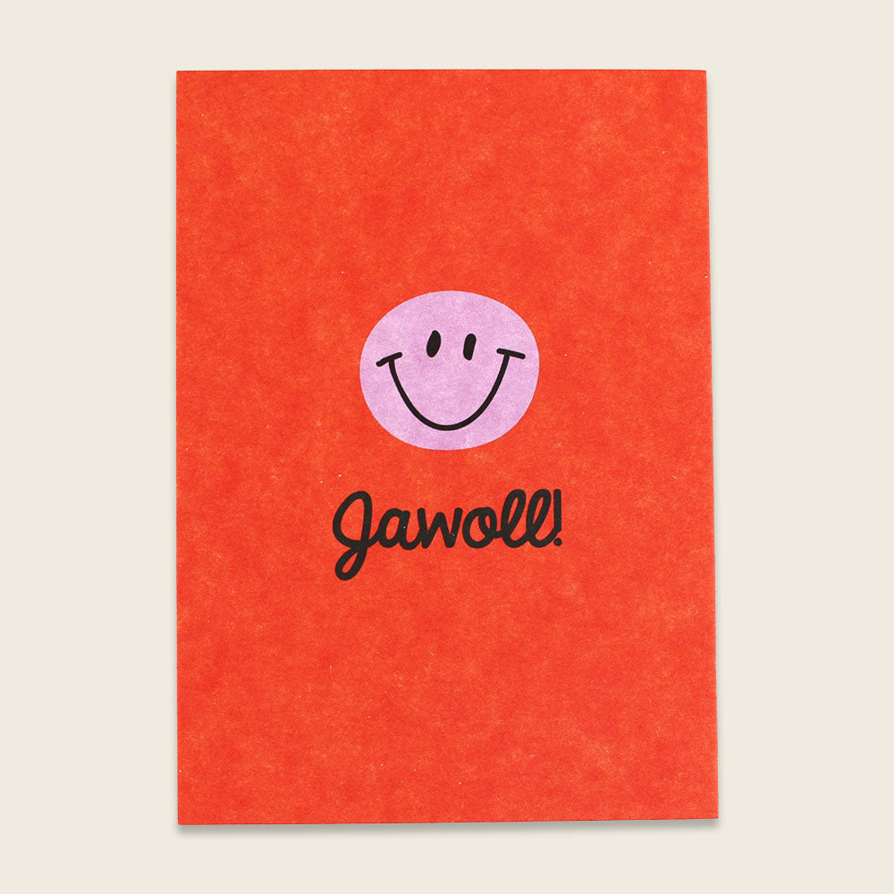 Jawoll 🟠 Postkarte 💜  von Ava & Yves