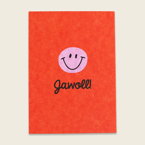 Jawoll 🟠 Postkarte 💜  von Ava & Yves