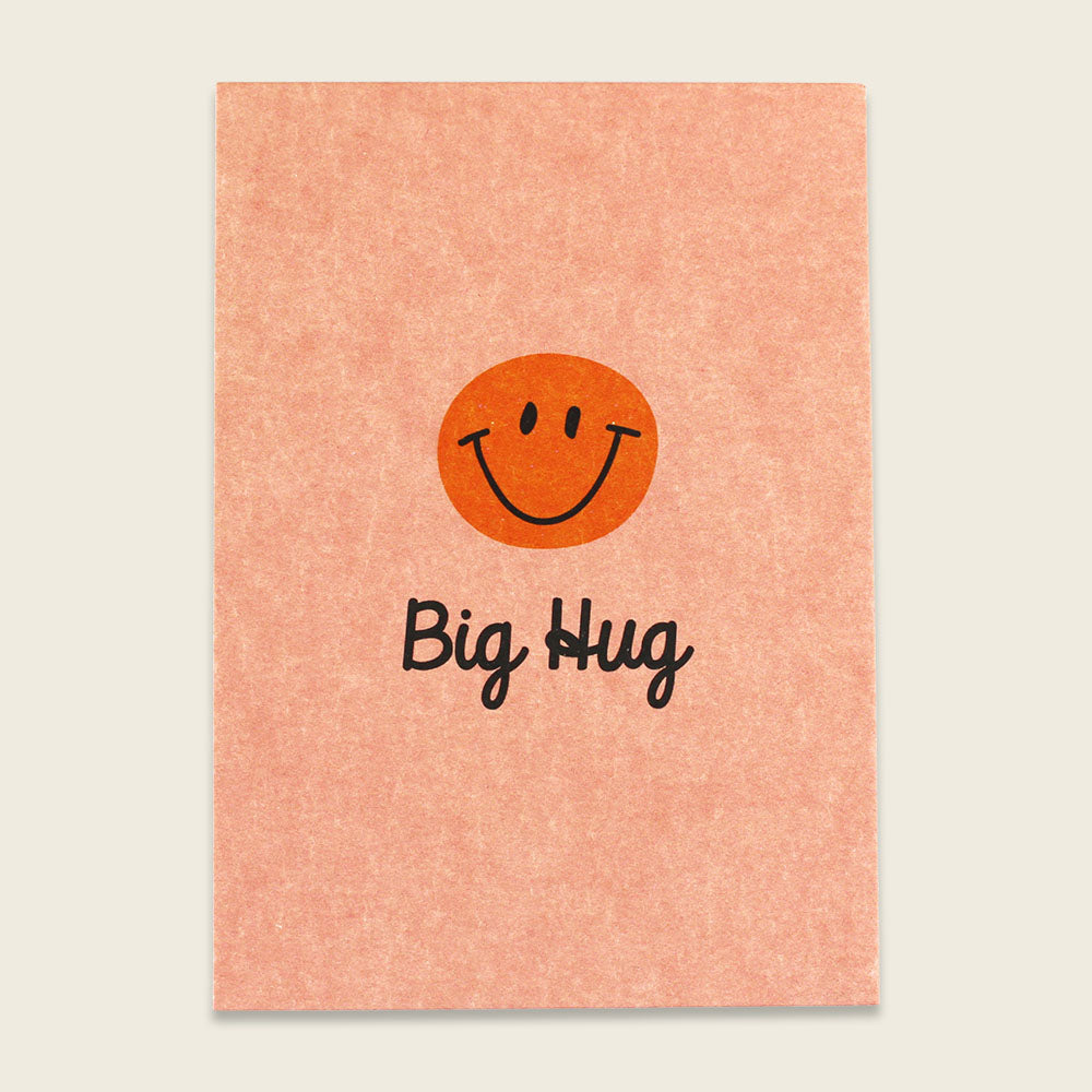 Big Hug  🟠💜 Postkarte von Ava & Yves