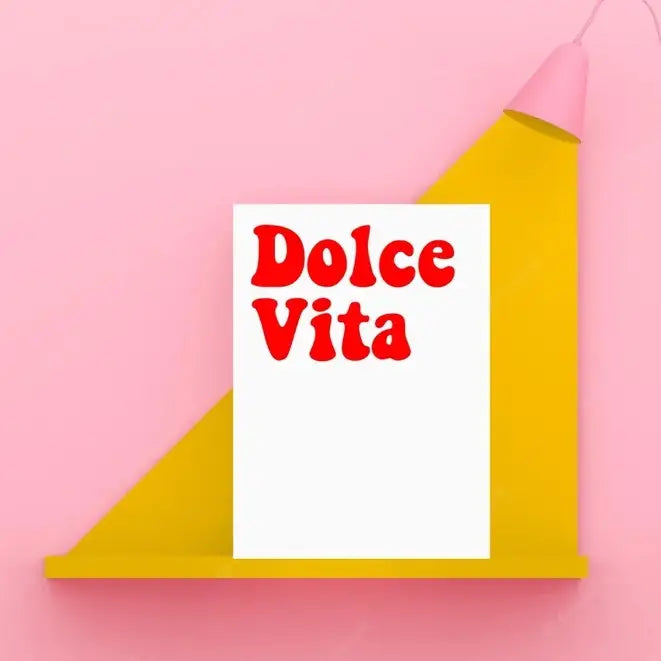 Dolce Vita - witzige Postkarte von Ute Arnold - hej ibiza