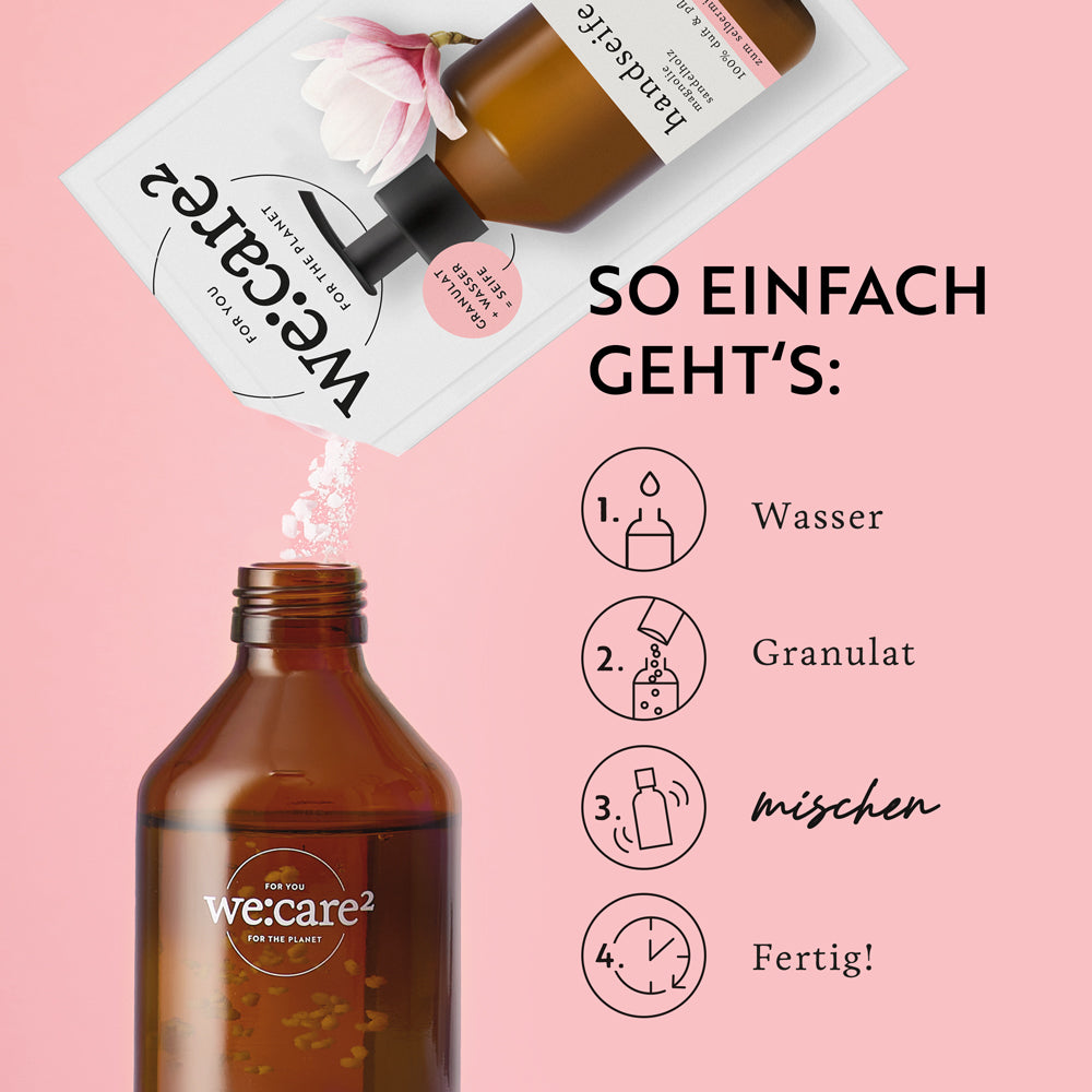 Geschenk-Set Lieblingsmensch Seife Magnolie/Sandelholz - FOR THE PLANET: Nachfüllen statt wegwerfen