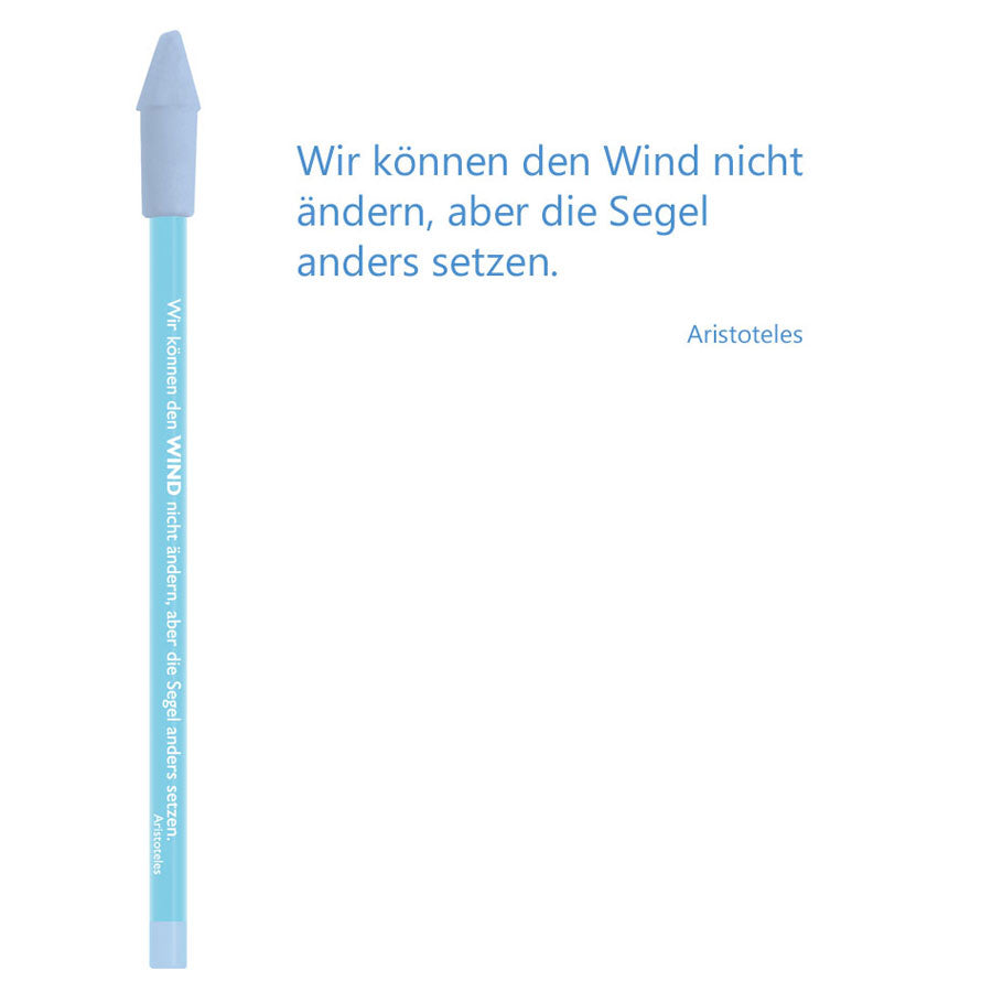 Bleistift mit Zitat von Aristoteles - 