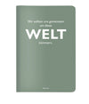 "Wir sollten uns gemeinsam um diese WELT kümmern." Dalai Lama- Heft DINA5 von CEDON