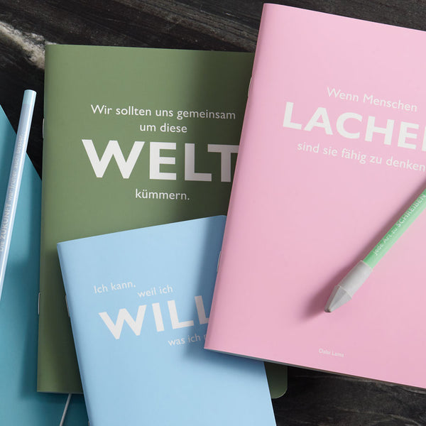 "Wir sollten uns gemeinsam um diese WELT kümmern." Dalai Lama- Heft DINA5 von CEDON