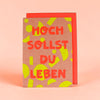 Hoch Sollst Du Leben - Klappkarte 🟡🧡 von Ava & Yves