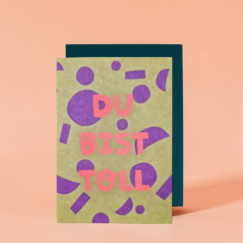 Du bist toll 💜 Klappkarte  von Ava & Yves