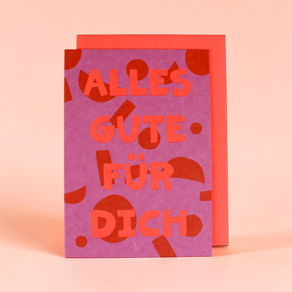 Alles Gute für dich - Klappkarte 🟠💜 von Ava & Yves