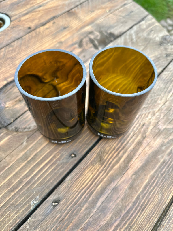 Bierglas 🍺  trink aus der Flasche - aber mit Stil - Upcycling aus der herkömmlichen 0,5l Bierflasche