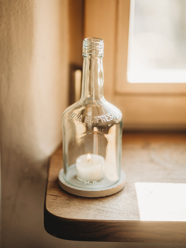 Una Empresa Familiar - ein Familienunternehmen 🦇 Windlicht upcycling aus der Rumflasche