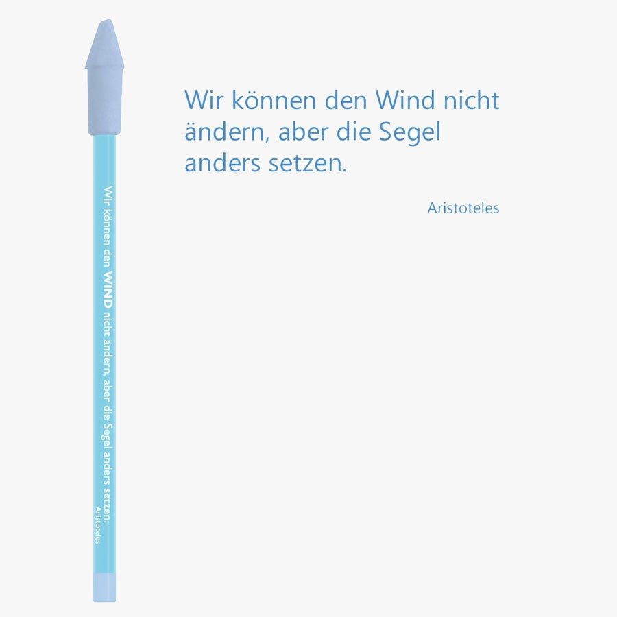 Bleistift mit Zitat von Aristoteles - 