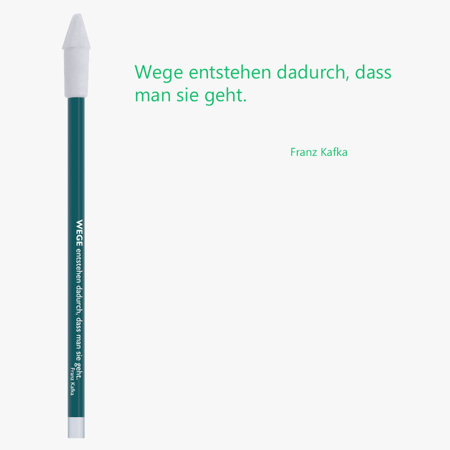 Bleistift mit Zitat von Franz Kafka - 