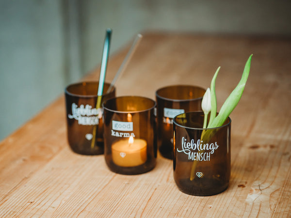 Trinkglas - Vase - Teelichthalter - Zahnputzbecher oder für Stifte ?