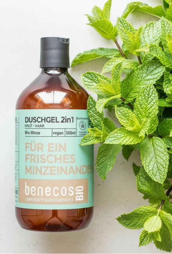 FÜR EIN FRISCHES MINZEINANDER 💚 Bio Duschgel 2in1 BIO-Minze von Benecos