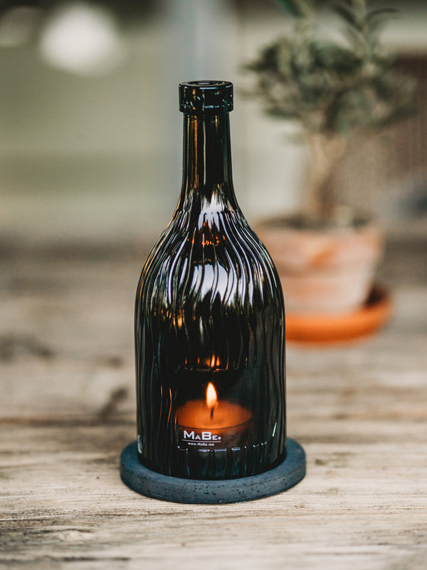 Elegantes Prosecco Windlicht - mit Struktur