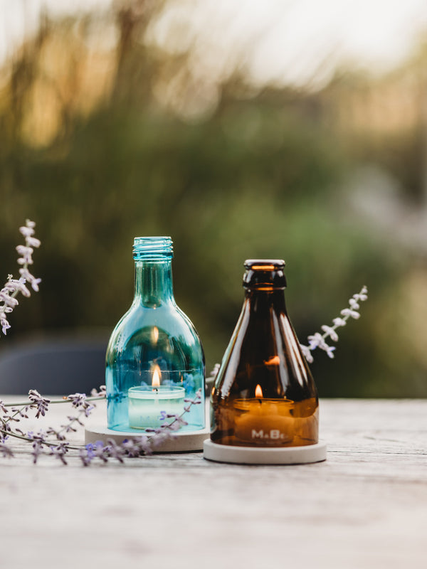 Witzig und klein, passt auf jeden Tisch 🍺 kleines Bier Licht - Windlicht