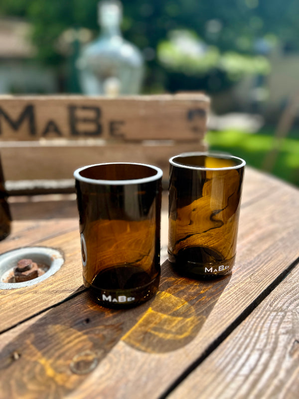 Bierglas 🍺  trink aus der Flasche - aber mit Stil - Upcycling aus der herkömmlichen 0,5l Bierflasche