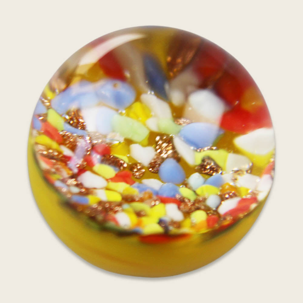 Murmeln aus Murano Glas - Glück-🍀 Kraft- & Wunsch- und Mutmacher Murmel mit den besten Gedanken