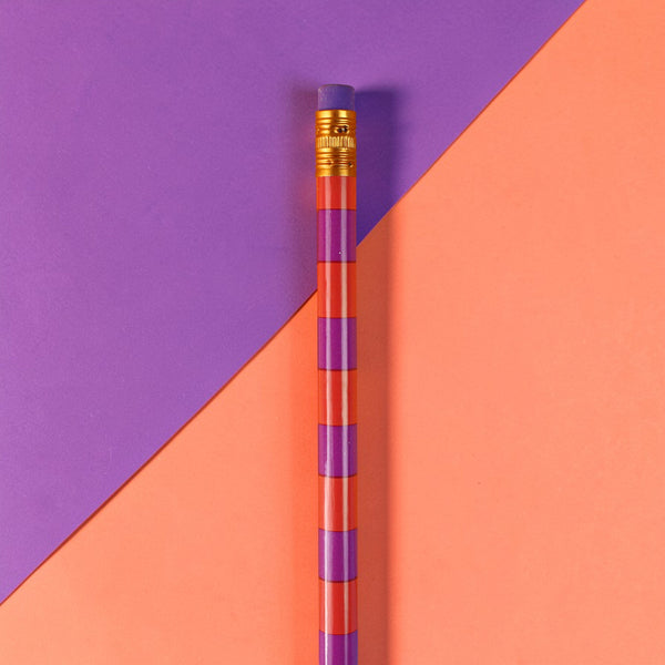 Bleistift mit Radiergummi - lustig bunt von Ava & Yves