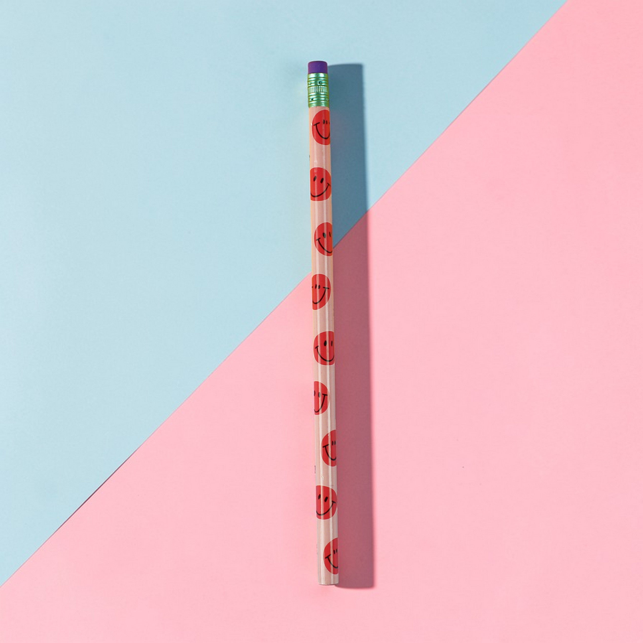 Bleistift mit Radiergummi - lustig bunt von Ava & Yves