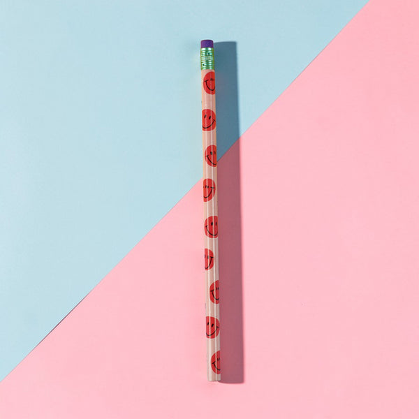 Bleistift mit Radiergummi - lustig bunt von Ava & Yves