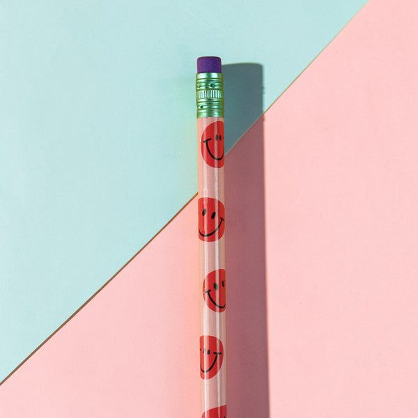 Bleistift mit Radiergummi - lustig bunt von Ava & Yves