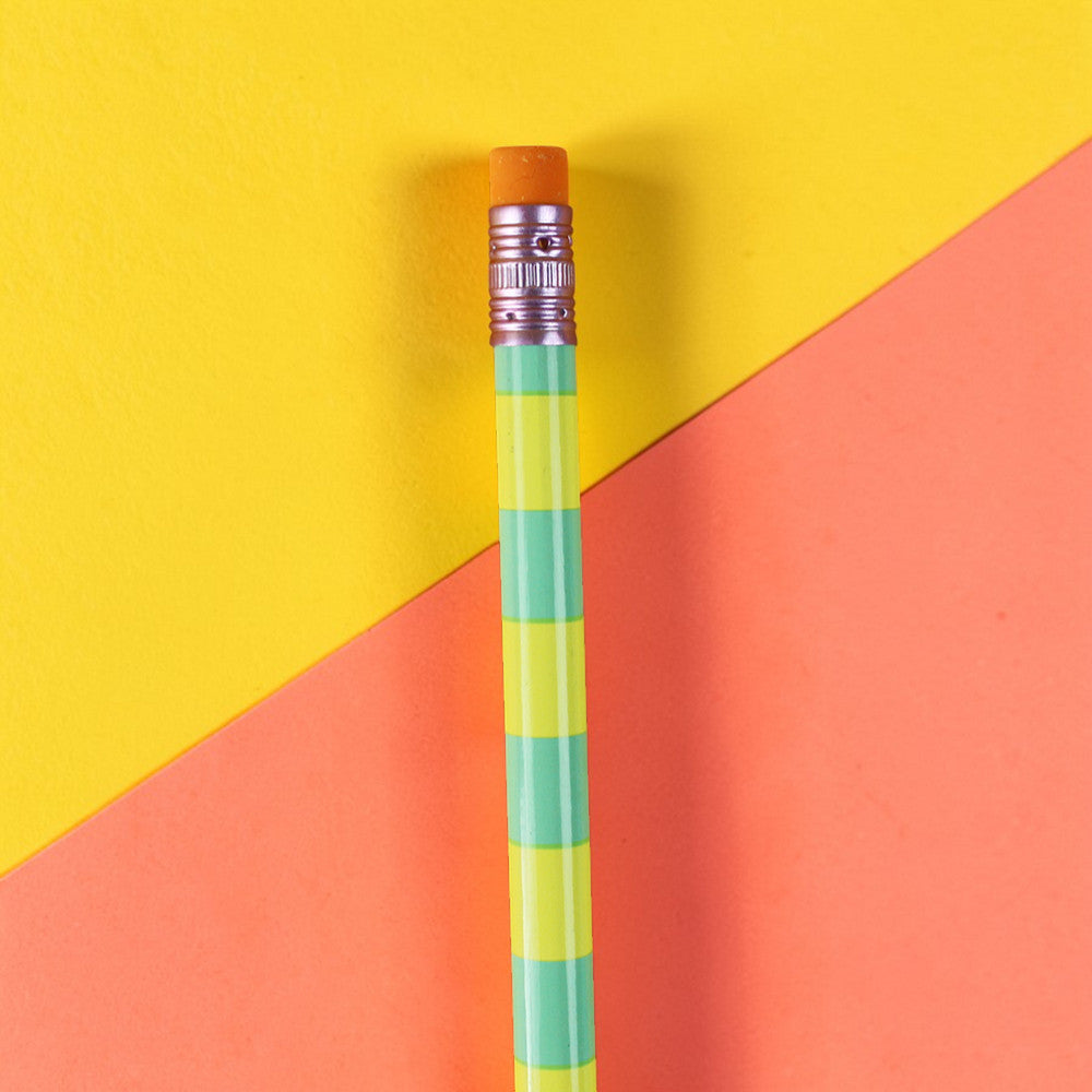 Bleistift mit Radiergummi - lustig bunt von Ava & Yves