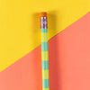 Bleistift mit Radiergummi - lustig bunt von Ava & Yves