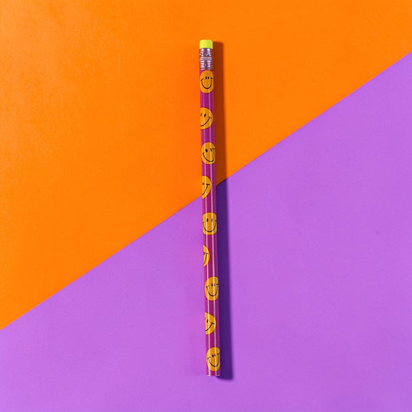 Bleistift mit Radiergummi - lustig bunt von Ava & Yves