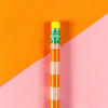 Bleistift mit Radiergummi - lustig bunt von Ava & Yves