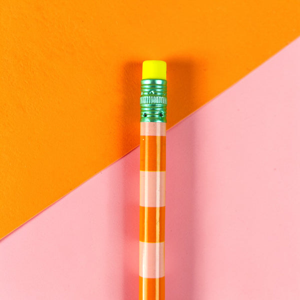 Bleistift mit Radiergummi - lustig bunt von Ava & Yves