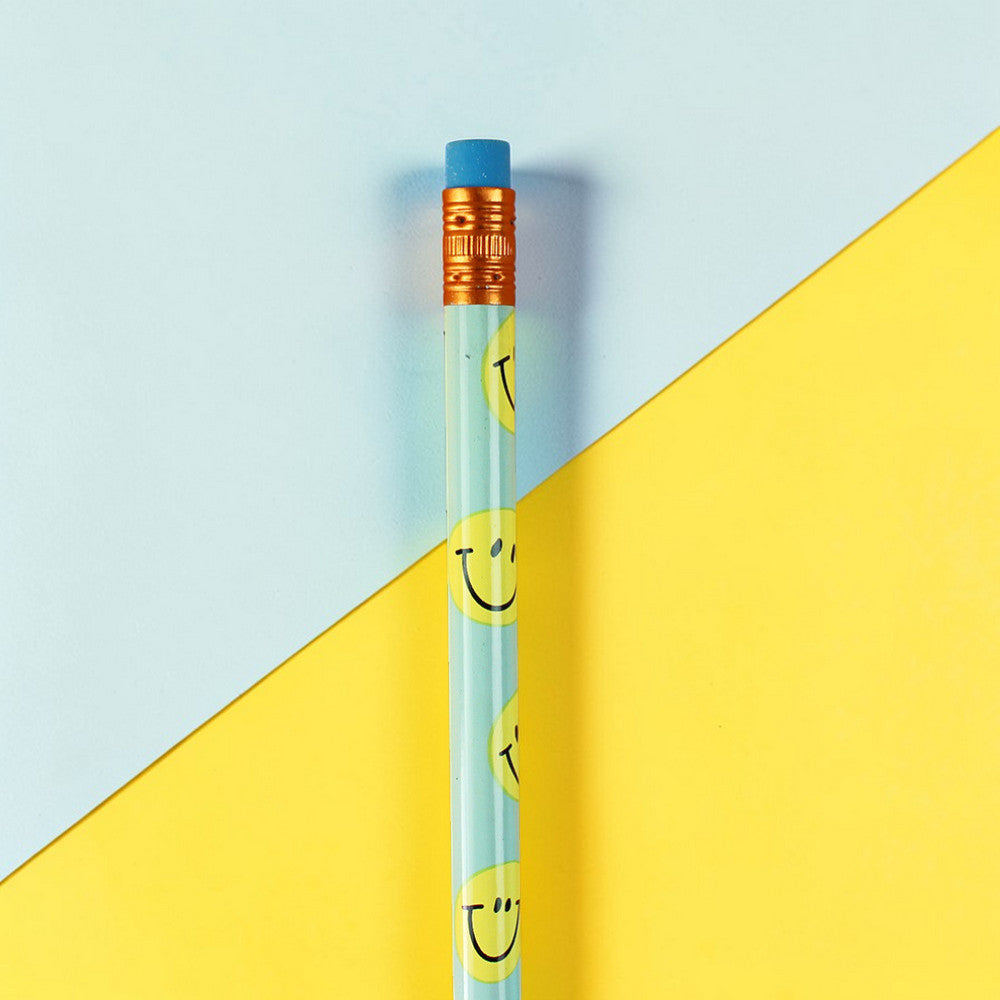 Bleistift mit Radiergummi - lustig bunt von Ava & Yves